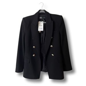 Zara Tailored Double Breasted Blazer *NWT*